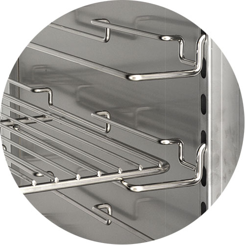 Adjustable Universal SS Slides with SS Shelves
