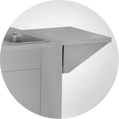 Drop Down Side Shelf