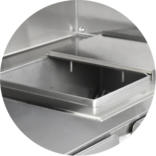 Insulated Ice Bin with Drain