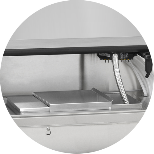 Insulated Ice Bin with Drain for Post-Mix Systems