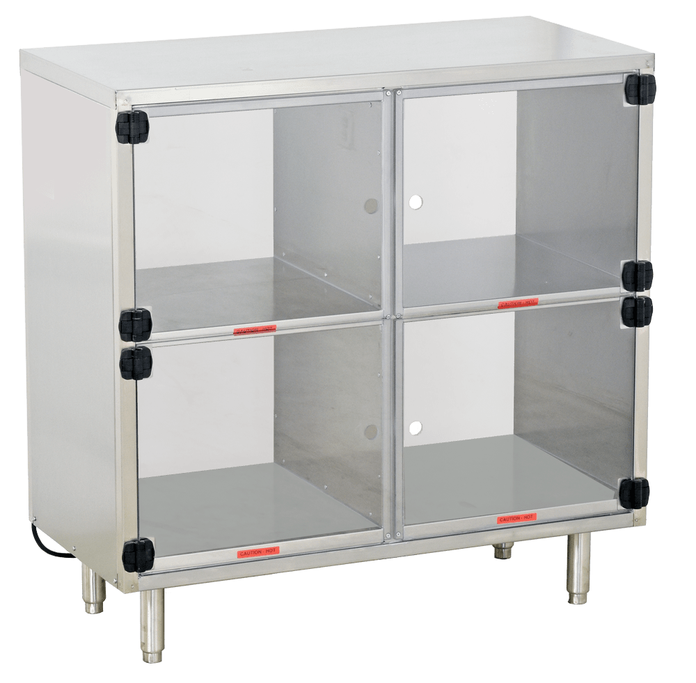 Heated Holding Cubbies - Model Shown has Optional Lexan See-Thru Doors