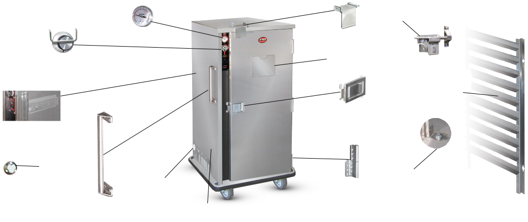 FWE / Food Warming Equipment Company HDM Prison Packages for Standard Models: UHS-10 HDM Level 3 Shown