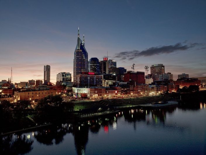 Downtown Nashville, Tennessee | Nashville Night Skyline